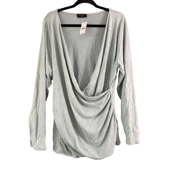 Lane Bryant Women's Plus Size Light Blue Lightweight Wrap Sweater Size 18/20 2X - Picture 1 of 6